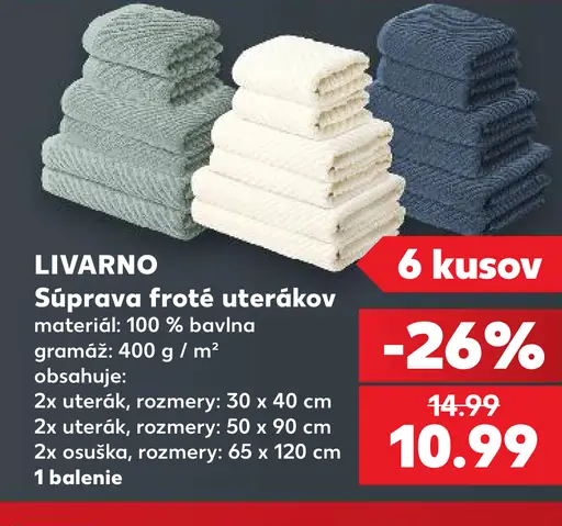 Livarno super savé froté uteráky