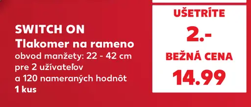 Switch On tlakomer na rameno