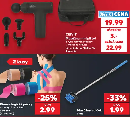 Crivit masážna minipištoľ