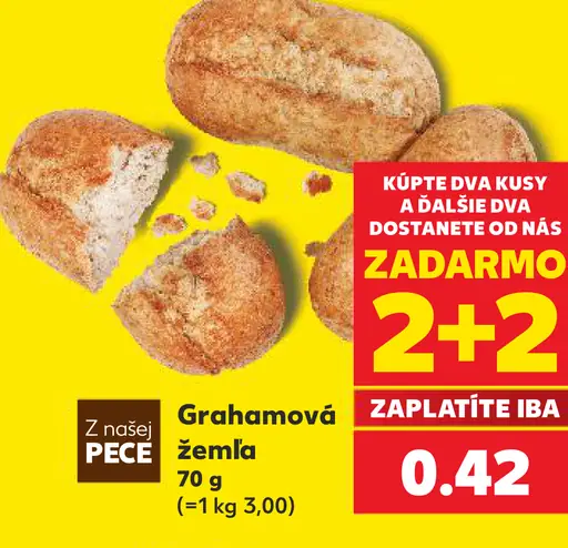 Z našej pece Grahamová žemľa
