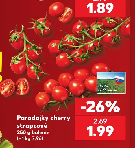 Paradajky cherry strapcové