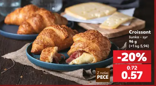 Croissant šunka - syr