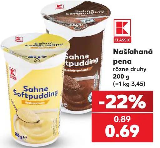 K-Classic Našľahaná pena