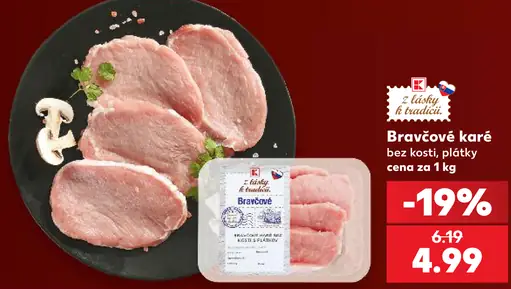 Bravčové karé vcelku, bez kosti