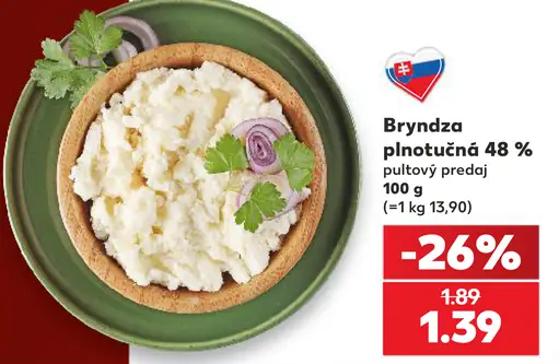 Bryndza plnotučná 48 %