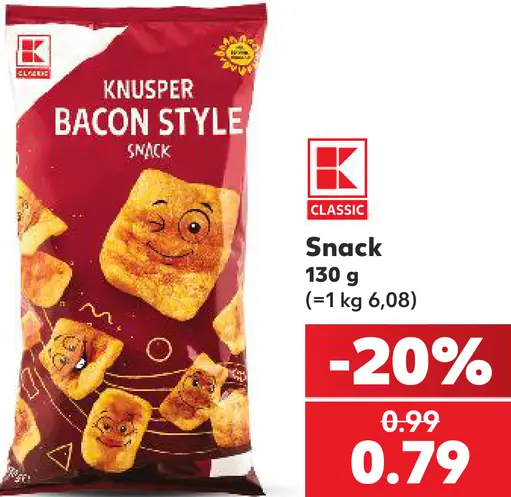 K-Classic Knusper Bacon Style snack