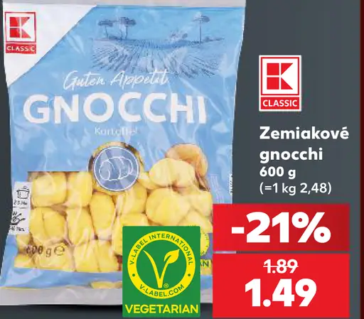 K-Classic Zemiakové gnocchi