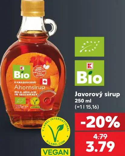 K-Bio Javorový sirup