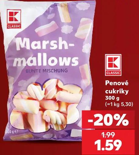 K-Classic Pěnové cukríky
