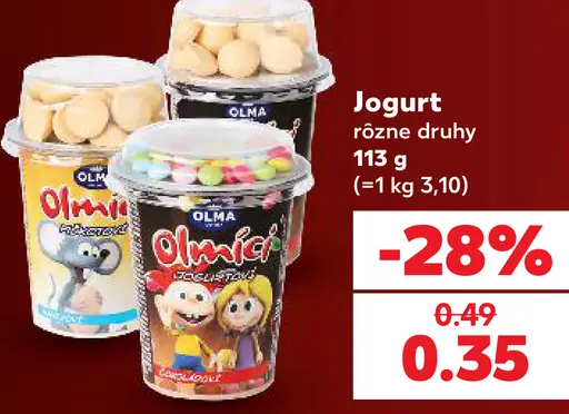Jogurt rôzne druhy