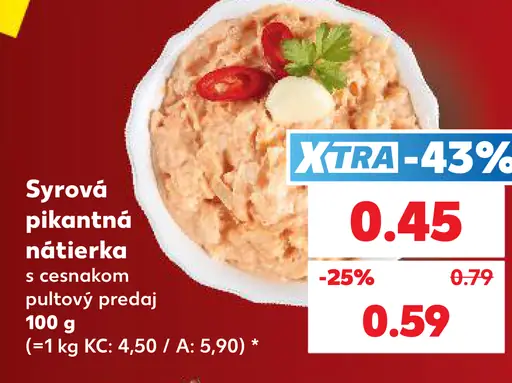 Sýrová pikantná nátierka s cesnakom