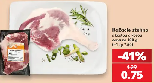 Kačacie stehná s kožou