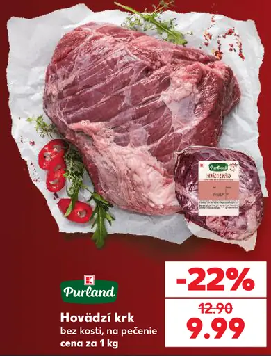 Hovädzí krk bez kosti, na pečenie
