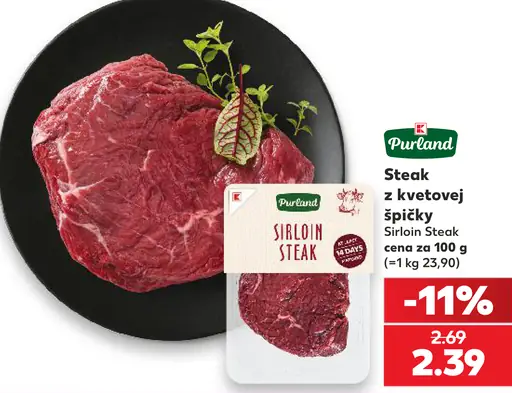 PureLand Steak z kvetovej špičky Sirloin Steak