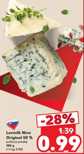 Levmilk Niva Original 50%