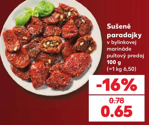 Sušené paradajky v bylinkovej marináde