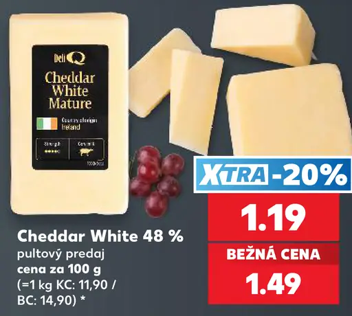 DeliQ Cheddar White 48 %