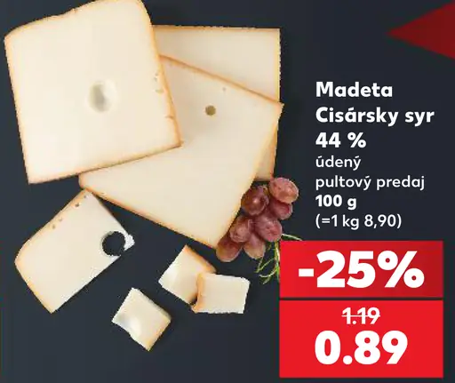 Madeta Cisársky syr 44 %