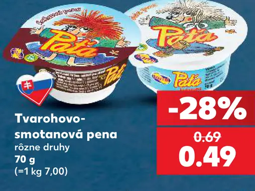 Tvarohovo-smotanová pena rôzne druhy