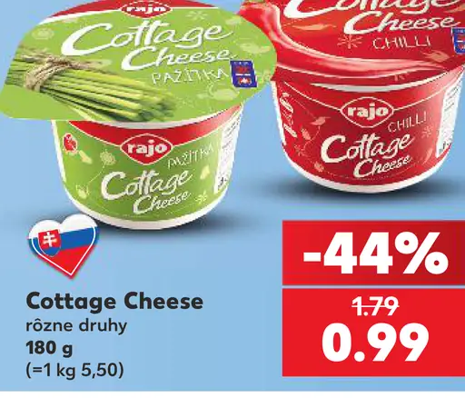 Rajo Cottage Cheese – rôzne druhy