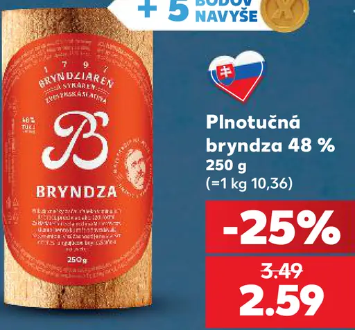 Plnotučná bryndza 48%