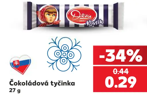Deva Klasik čokoládová tyčinka