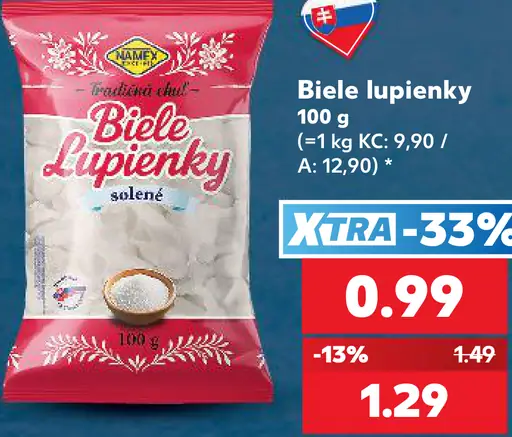 Namex Biele lupienky solené