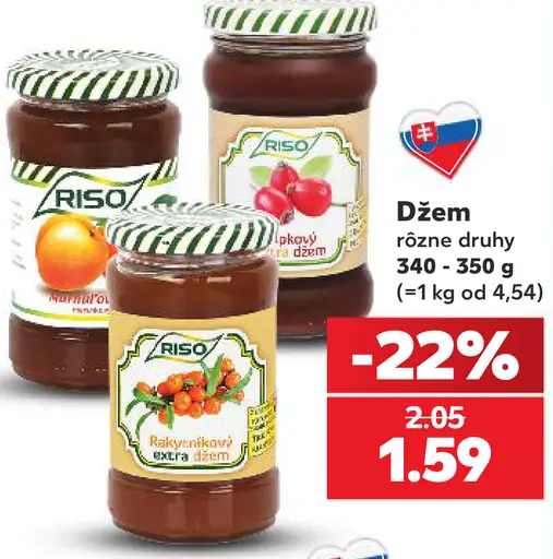 Riso džem rôzne druhy