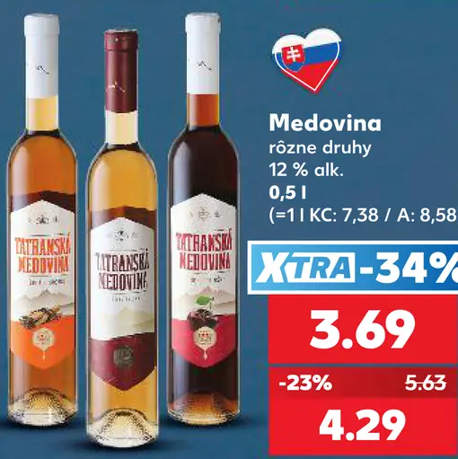 Tatranská Medovina, rôzne druhy 12 %