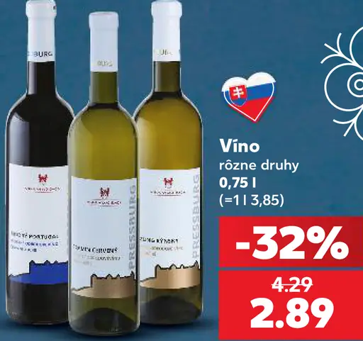 Vino rôzne druhy