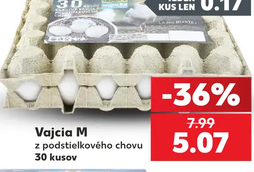 Vajcia M zo podstielkového chovu