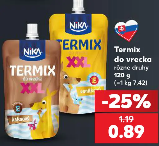 Nika Termix do vrecka XXL rôzne druhy