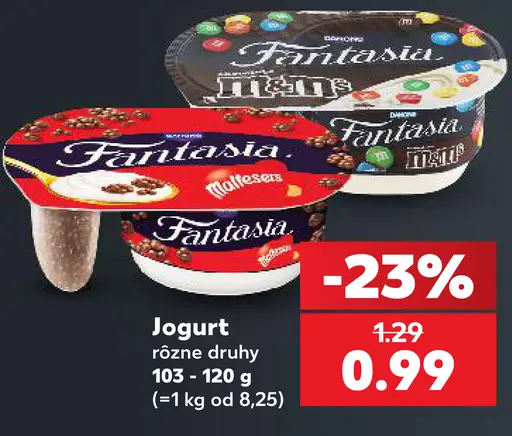 Danone Fantasia jogurt rôzne druhy