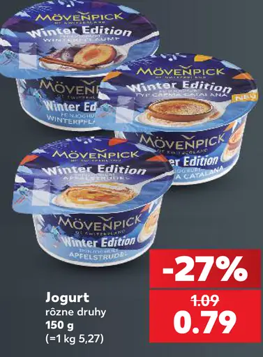Mövenpick jogurt, rôzne druhy