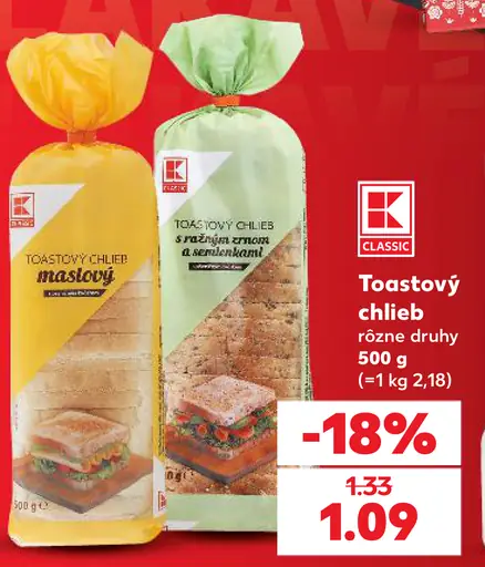 Toastový chlieb ražný rôzne druhy