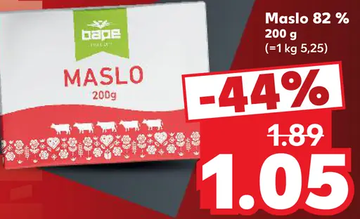 Maslo 82%