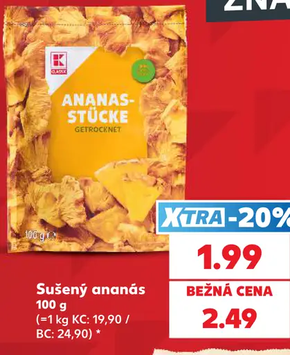 K-Classic sušený ananás