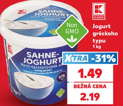 K-Classic Sahne-Joghurt nach griechischer Art jogurt gréckeho typu