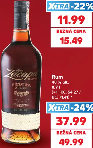 Ron Zacapa rum 40 %