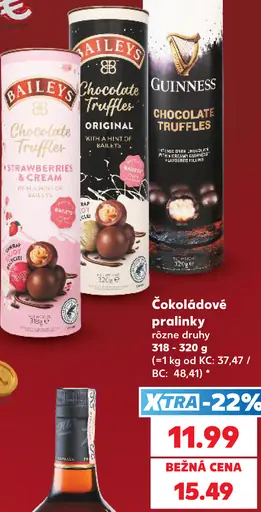 Baileys Chocolate Truffles Strawberries & Cream čokoládové pralinky