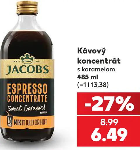 Jacobs Espresso concentrate Sweet Caramel kávový koncentrát
