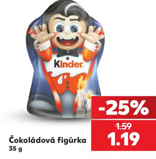Kinder sladká figúrka čokoládová