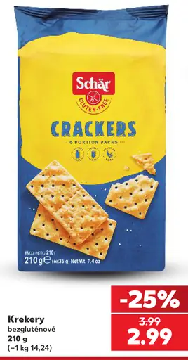 Schär bezlepkové krekery