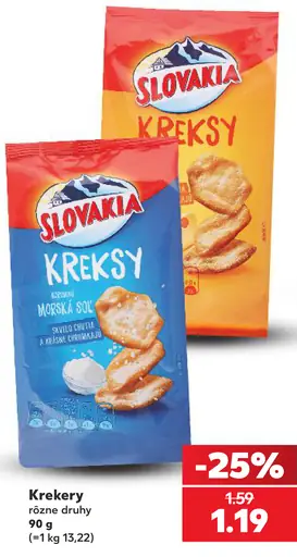 Slovakia krekery, rôzne druhy