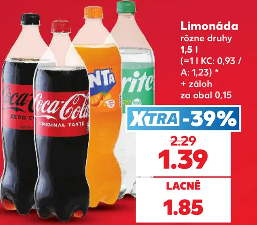 Coca-Cola, Fanta a Sprite limonáda