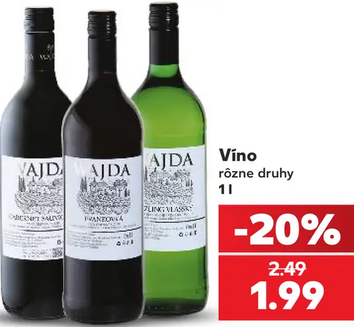 Vajda víno, rôzne druhy