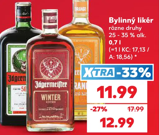 Jägermeister Bylinný likér rôzne druhy