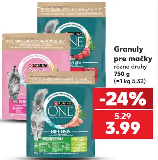 Purina One granuly pre mačky