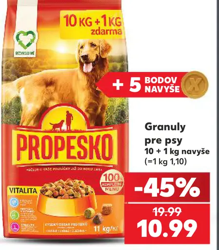 Propesko granuly pre psy
