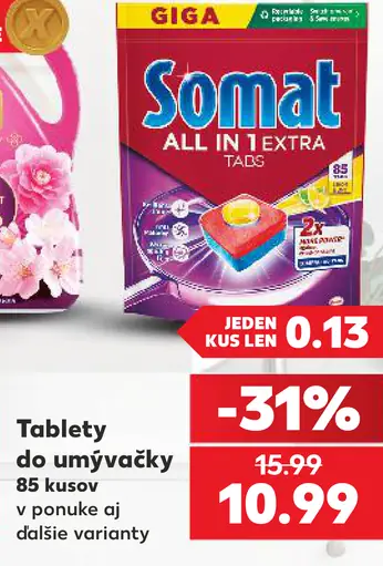Somat All in 1 Extra tablety do umývačky riadu